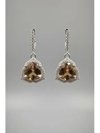 Kadın Gümüş Küpe - Nera Model Zultanit Taşlı Kadın Gümüş Küpe