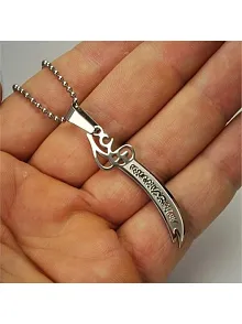 Bayan Çelik Zülfikar Kolye Küçük Boy