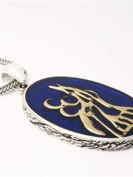 Üç Hilal Bozkurt Ülkücü Erkek Gümüş Kolye Zincir Orta Boy