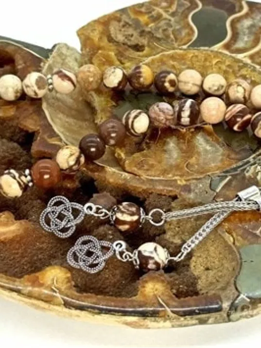 Avustralya Zebra Taşı Doğaltaş Tespih