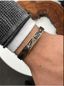 Erkek Bileklik - Metal Erkek Bileklik - Erkek Bileklik - Otantik Sarmaşık Model