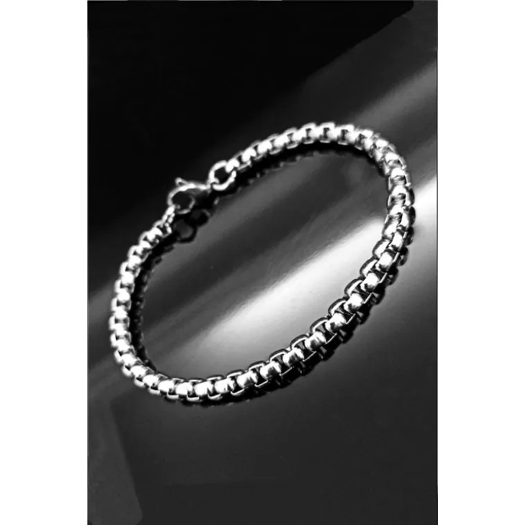 Ottoman 5.5mm Polo Erkek Bileklik Künye İnce Model GBLPLMDLKNY-GMS