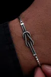 Erkek Gümüş Bileklik - Küp Zincirli Gemici Düğümü Gümüş Bileklik Erkek Gümüş Bileklik - Küp Zincirli Gemici Düğümü Gümüş Bileklik