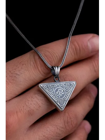 Muhammed Yazılı Içerisinde Cevşen Bulunan Model 2 Gümüş Muska Erkek Kolye Zincir Muhammed Yazılı Içerisinde Cevşen Bulunan Model 2 Gümüş Muska Erkek Kolye Zincir