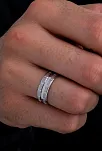 Titanik Model Erkek Gümüş Tek Alyans Yüzük Nişan Söz Yüzükleri