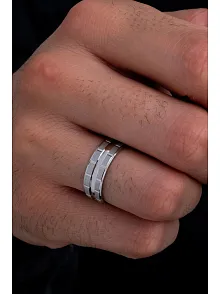 Titanik Model Erkek Gümüş Tek Alyans Yüzük Nişan Söz Yüzükleri