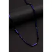 Erkek Kolye - Ince Kibar Model Erkek Çelik Kolye - 3 Mm Kalınlık - Mor Renk Erkek Kolye - Ince Kibar Model Erkek Çelik Kolye - 3 Mm Kalınlık - Mor Renk