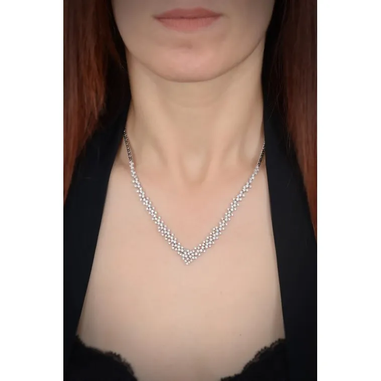 Arın Bayan Zirkon Taşlı Gümüş Su Yolu Set - Kolye, Bileklik, Küpe, Yüzük Arın Bayan Zirkon Taşlı Gümüş Su Yolu Set - Kolye, Bileklik, Küpe, Yüzük
