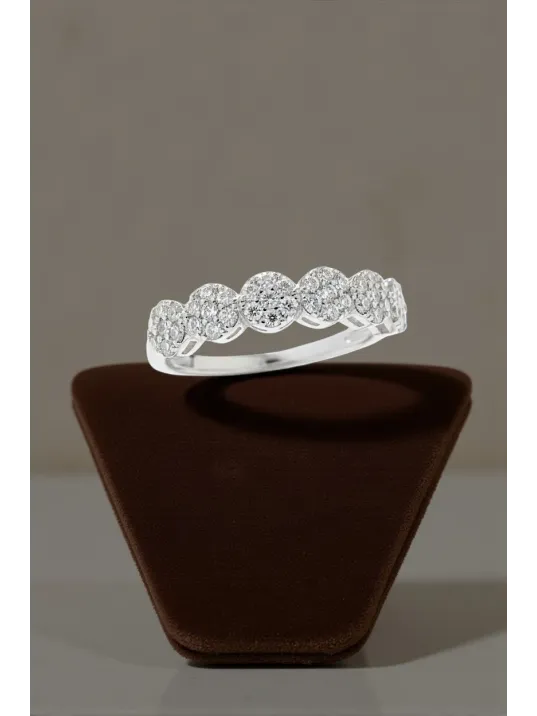 Kadın Gümüş Yüzük - Ahsen Gümüş Su Yolu Kadın Yüzük