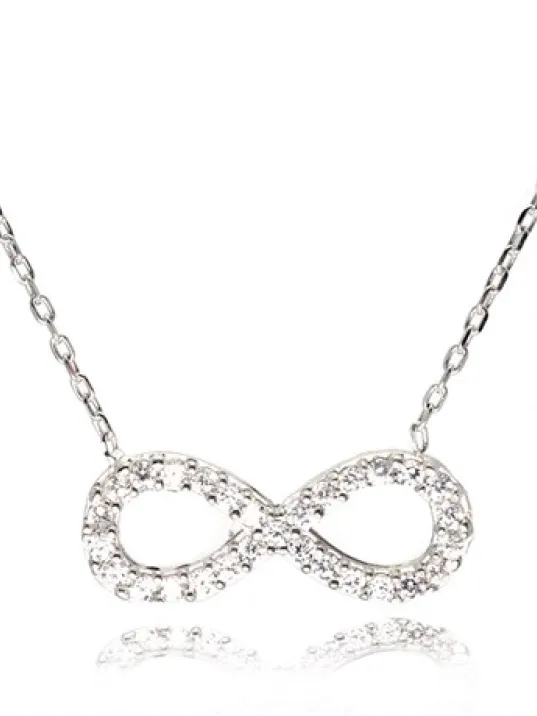 Gümüş Bayan Sonsuzluk Kolye