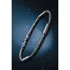 Kare Parçalı Erkek Kral Gümüş Bileklik Künye 2,8mm Orta Kalınlıkta Kare Parçalı Erkek Kral Gümüş Bileklik Künye 2,8mm Orta Kalınlıkta