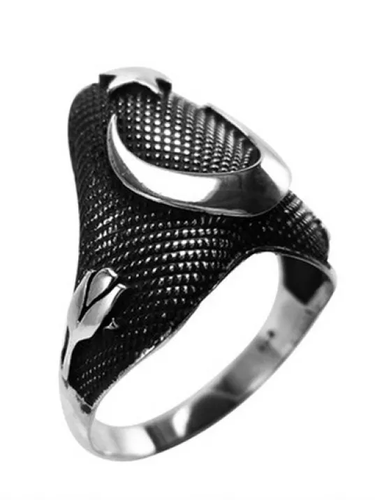 Zihgir Okçu Erkek Yüzüğü Ay Yıldız Model