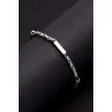 Erkek Kral Gümüş Bileklik Künye 2,8mm Özel Tasarım Silindir Parçalı