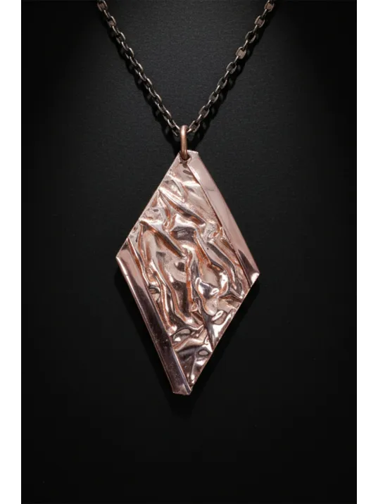 Kadın Bakır Set - Bej Sonbahar Işıltısı Kalın Model Bakır Kadın Kolye Bileklik Yüzük Küpe Set