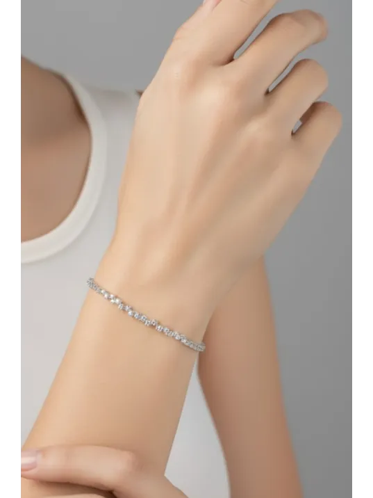 Alin Model Gümüş Su Yolu Kadın Bileklik