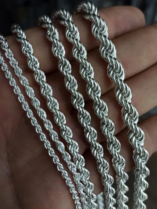 Erkek Bayan Burma Model Halat Gümüş Kolye Zincir GKLHLTBURMA-GMS