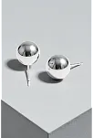 Kadın Gümüş Küpe - 10 mm 925 Ayar Gümüş Top Küpe