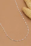Kadın Gümüş Kolye - 1.5 mm Fırfır Model Gümüş Kolye