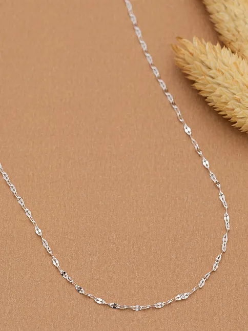 Kadın Gümüş Kolye - 1.5 mm Fırfır Model Gümüş Kolye