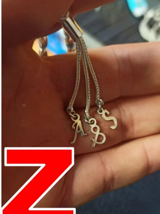 Tespih Püskülü İçin Gümüş Harf ve Şekil