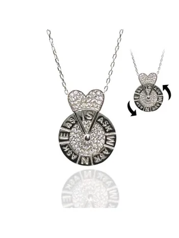 Çarkıfelek Bayan Gümüş Kolye