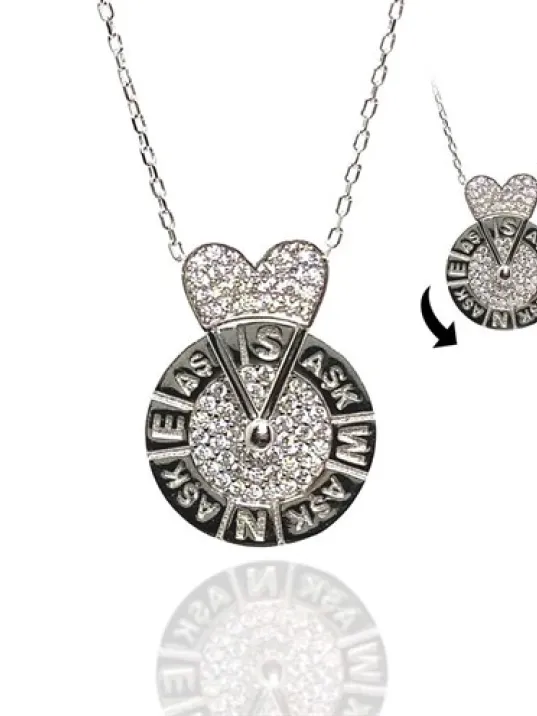 Çarkıfelek Bayan Gümüş Kolye