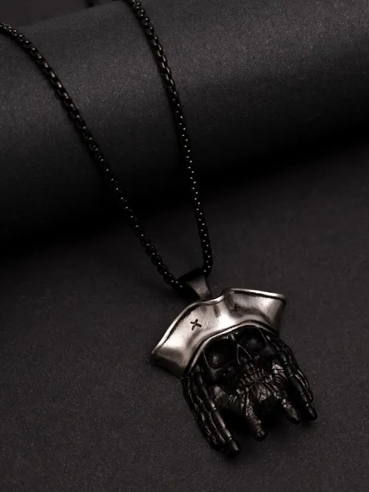 Jack Sparrow - Erkek Kolye - Jack Sparrow Figürlü Erkek Çelik Kolye Jack Sparrow - Erkek Kolye - Jack Sparrow Figürlü Erkek Çelik Kolye