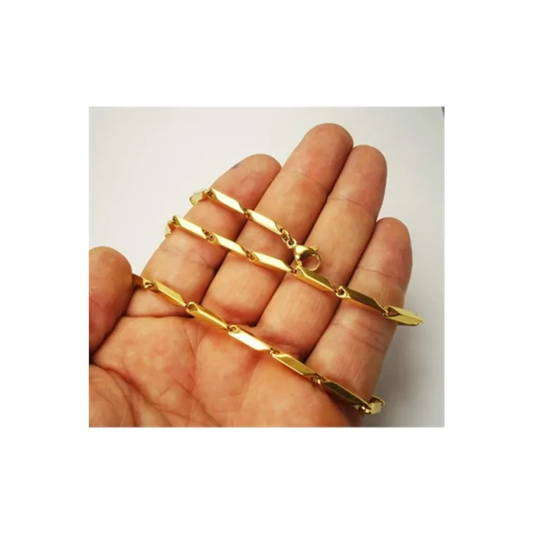 Erkek Gold İnce Zincir Çelik Kolye Erkek Gold İnce Zincir Çelik Kolye