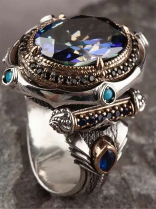 İslam Usta Tasarımı Payidar Gümüş Erkek Yüzük