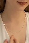 Kadın Gümüş Kolye - 2.5 mm Fırfır Model Gümüş Kolye
