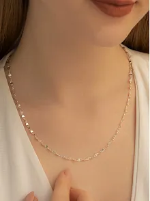 Kadın Gümüş Kolye - 2.5 mm Fırfır Model Gümüş Kolye