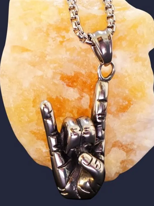 Ottoman Rock Erkek Çelik Kolye Zincir