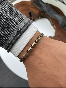 Erkek Bileklik - Metal Erkek Bileklik - Erkek Bileklik - Sarmaşık Model