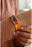 Kadın Bakır Bileklik - Sun Love Model Özel Baskı Bileklik Kelepçe Metal Kutu Ve Doğal Taşlar