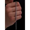 Erkek Gümüş Bileklik - 3mm Pullu Arnavut Zinciri Gümüş Bileklik Erkek Gümüş Bileklik - 3mm Pullu Arnavut Zinciri Gümüş Bileklik