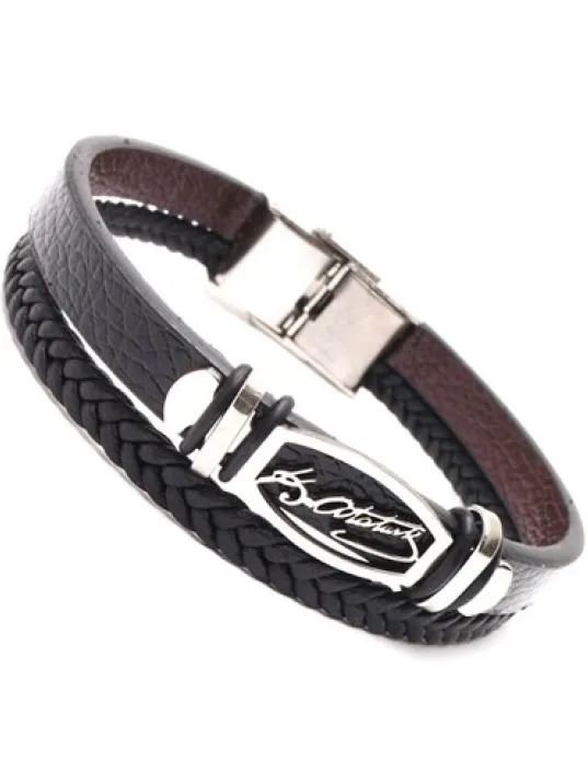 Atatürk İmzalı Erkek Çelik Deri Bileklik Beyaz Model Atatürk İmzalı Erkek Çelik Deri Bileklik Beyaz Model