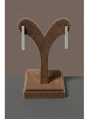 Eftalya Model Gümüş Su Yolu Kadın Küpe