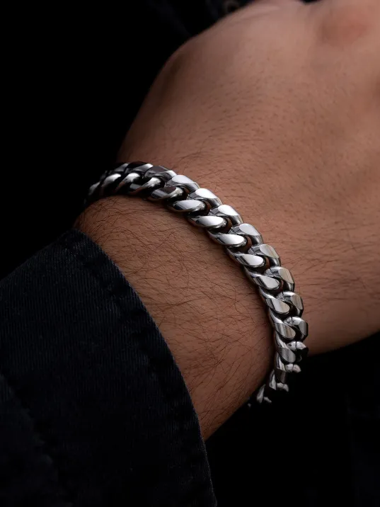 Erkek Bileklik - Gurmet Model Sık Örüm Erkek Çelik Bileklik