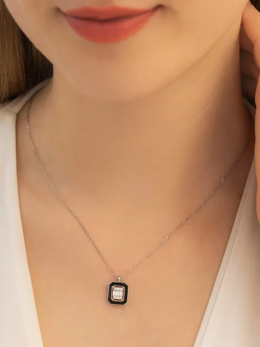 Kadın Gümüş Kolye - Kare Baget Taşlı Model 2 Kadın Gümüş Kolye Zincir Gklkrbgtm2d-ros Kadın Gümüş Kolye - Kare Baget Taşlı Model 2 Kadın Gümüş Kolye Zincir Gklkrbgtm2d-ros