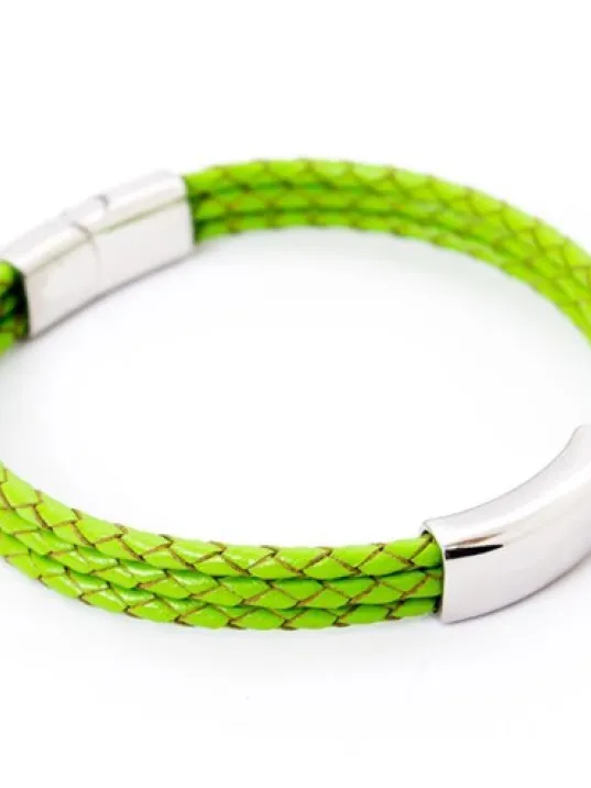Yeşil Basic Deri Örme Çelik İsim Yazılabilir Erkek Bileklik DBLYSLBSC00 Yeşil Basic Deri Örme Çelik İsim Yazılabilir Erkek Bileklik DBLYSLBSC00