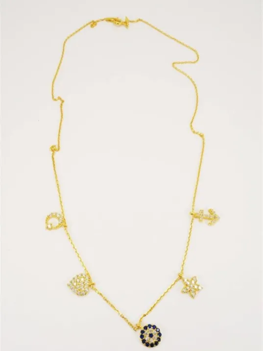 Şans Kolyesi Ay Yıldız Sonsuzluk Bayan Gümüş Kolye