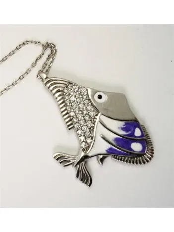 Balık Burcu Bayan Gümüş Kolye Harika Tasarım