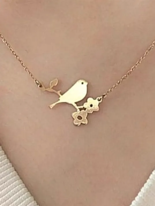 Gerçek Rose Kararmayan Kaplama Tek Kuş Model Kadın 925 Ayar Gümüş Kolye (14 Şubat Sevgililer Günü Hediyesi) Gerçek Rose Kararmayan Kaplama Tek Kuş Model Kadın 925 Ayar Gümüş Kolye (14 Şubat Sevgililer Günü Hediyesi)