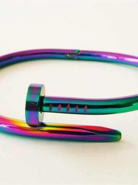 Fosforlu Hakiki 316L Çelik Çivi Bileklik Unisex Model!!