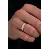 Erkek Gümüş Yüzük - 925 Ayar İnce Düz Bombeli Rose Gümüş Alyans Yüzük Erkek Gümüş Yüzük - 925 Ayar İnce Düz Bombeli Rose Gümüş Alyans Yüzük