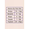 Almira Bayan Gümüş Su Yolu Set - Kolye, Bileklik, Küpe, Yüzük Almira Bayan Gümüş Su Yolu Set - Kolye, Bileklik, Küpe, Yüzük