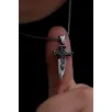 Erkek Gümüş Kolye - Haç Motifli Hançer Model Gümüş Kolye Erkek Gümüş Kolye - Haç Motifli Hançer Model Gümüş Kolye