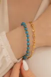Kadın Bileklik-Çelik Mavi Taşlı Gemici Model Kadın Bileklik Kadın Bileklik-Çelik Mavi Taşlı Gemici Model Kadın Bileklik
