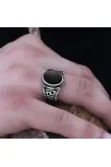 Siyah Oniks Taşlı Grek Desen Özel Seri Erkek Gümüş Yüzük Siyah Oniks Taşlı Grek Desen Özel Seri Erkek Gümüş Yüzük