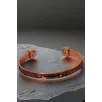 Kadın Bakır Bileklik - Ortası Küp Motifli Kahverengi Derili Bakır Bilezik Metal Kutuda Kadın Bakır Bileklik - Ortası Küp Motifli Kahverengi Derili Bakır Bilezik Metal Kutuda